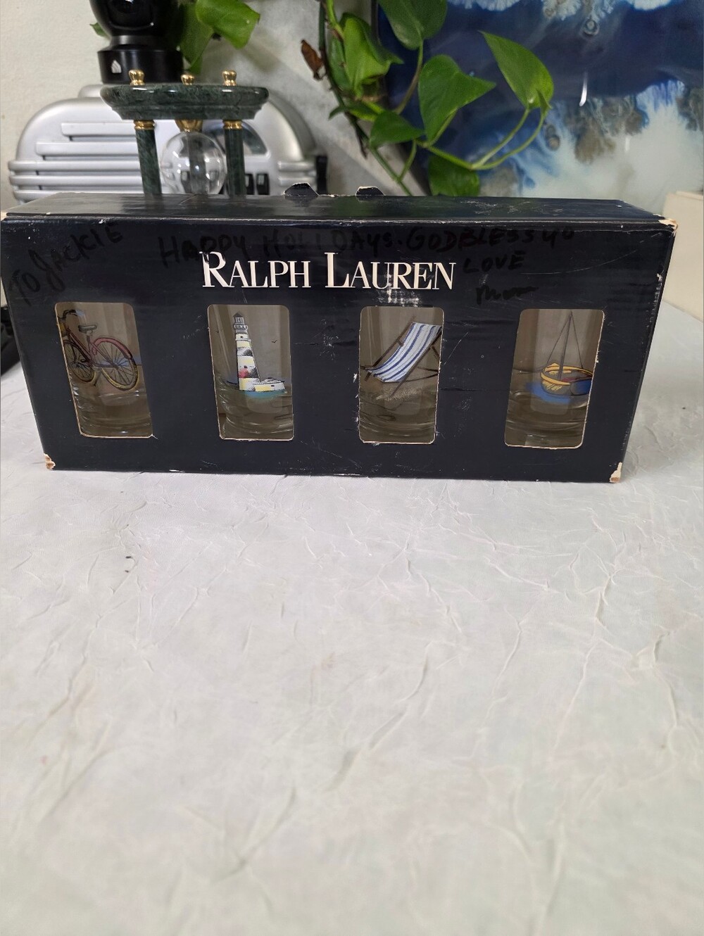 Ralph Lauren Cary Collection Shot Glasses, Lot Of 4, Vintage Ralph Lauren.